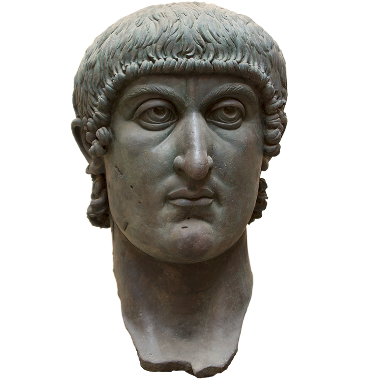 コンスタンティヌス帝の巨像の頭部（複製）