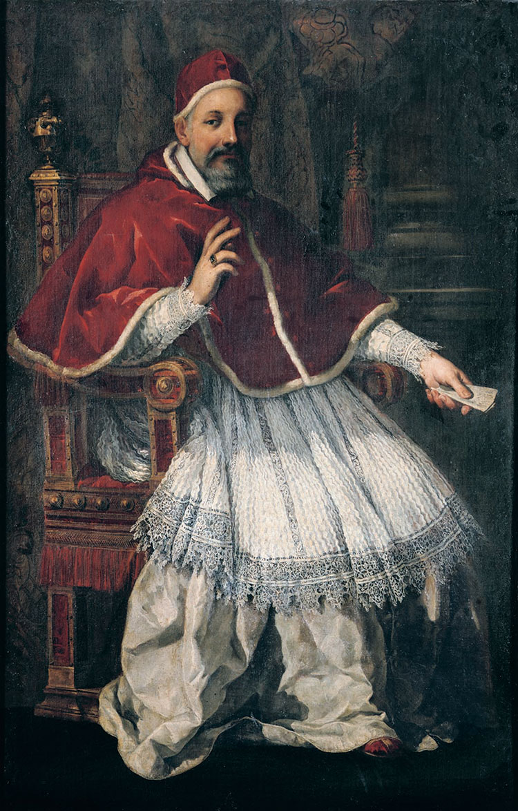 ピエトロ・ダ・コルトーナ作《教皇ウルバヌス8世の肖像》